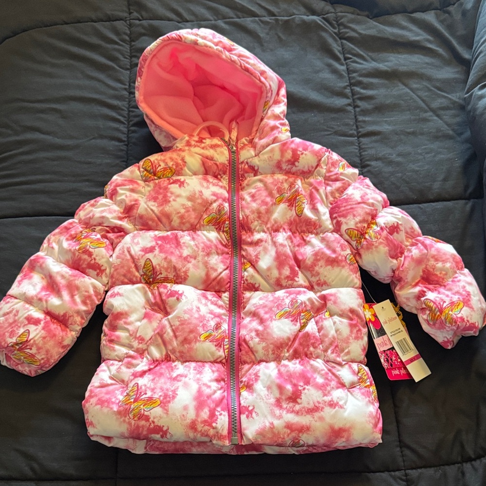 Pink Platinum Pink and White Kids Jacket